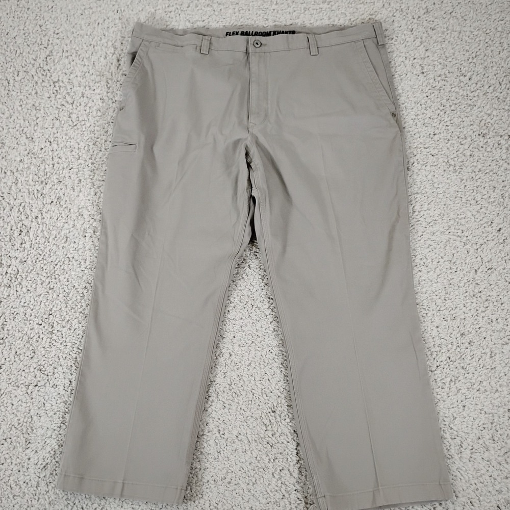 Duluth Trading Co Pants Mens 44x28 Flex Ballroom Khakis Work Canvas Relaxed